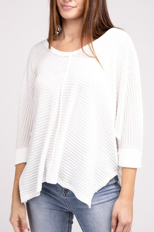 V-Neck Hi-Low Sweater