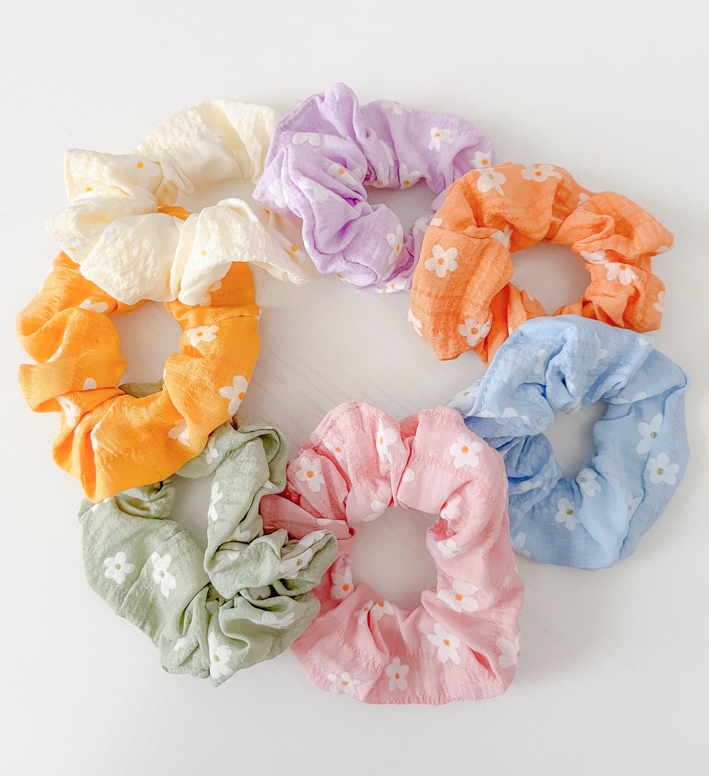 Flower Scrunchies