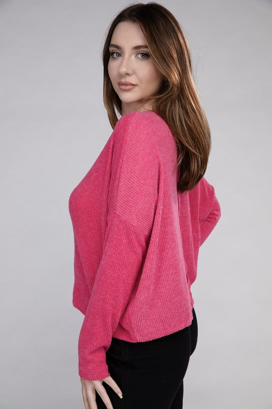 Ribbed Long Sleeve Sweater