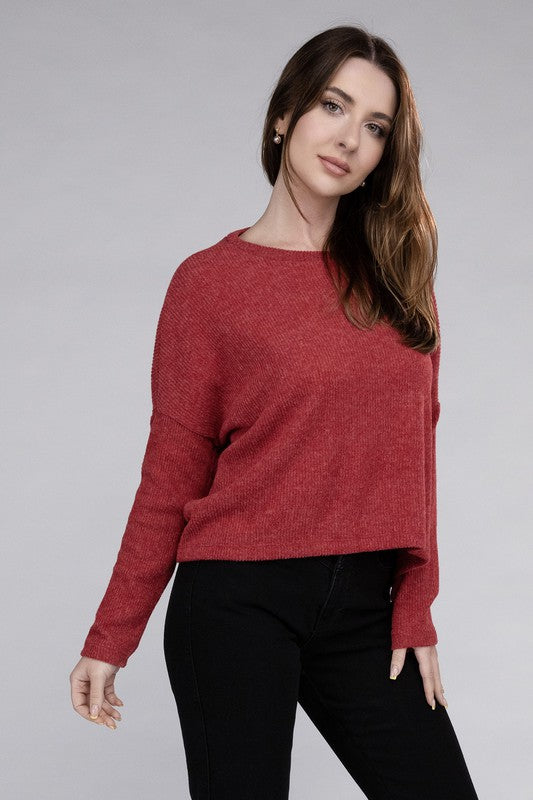 Ribbed Long Sleeve Sweater