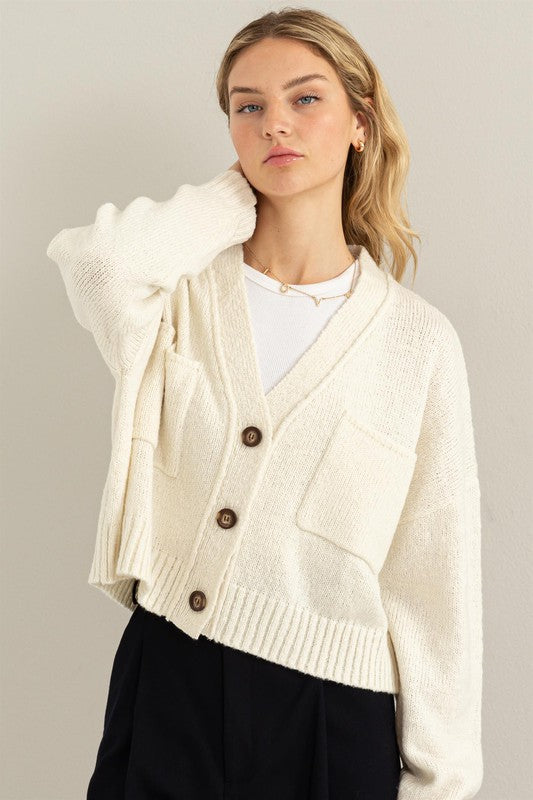 Cute Mood Crop Cardigan Sweater