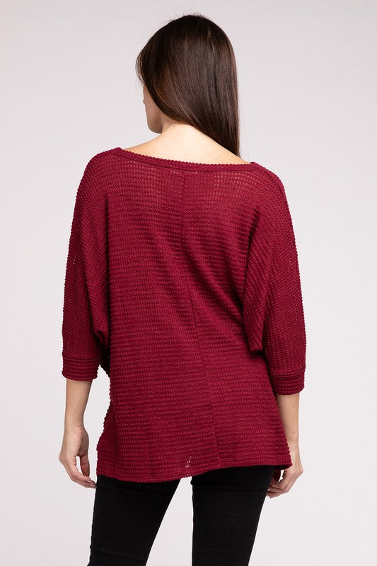 V-Neck Hi-Low Sweater