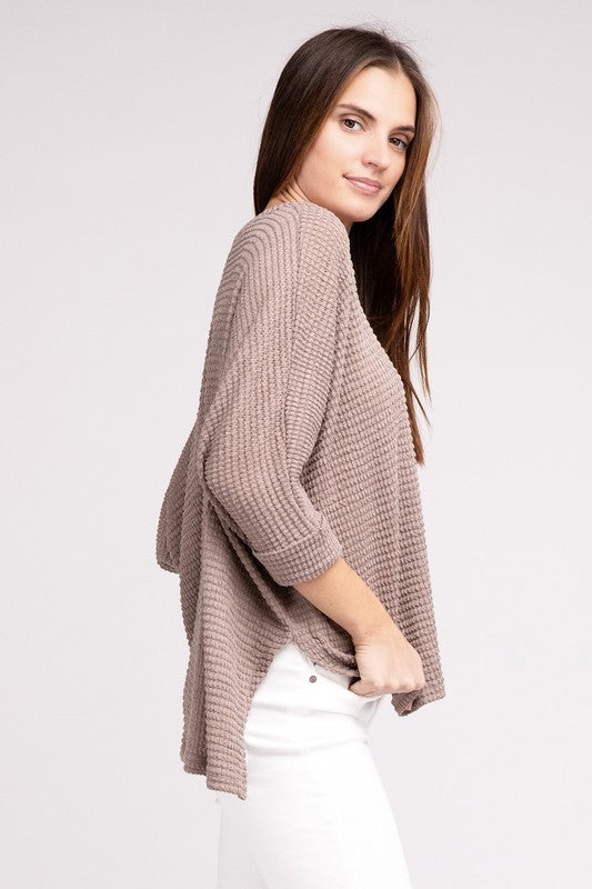 V-Neck Hi-Low Sweater