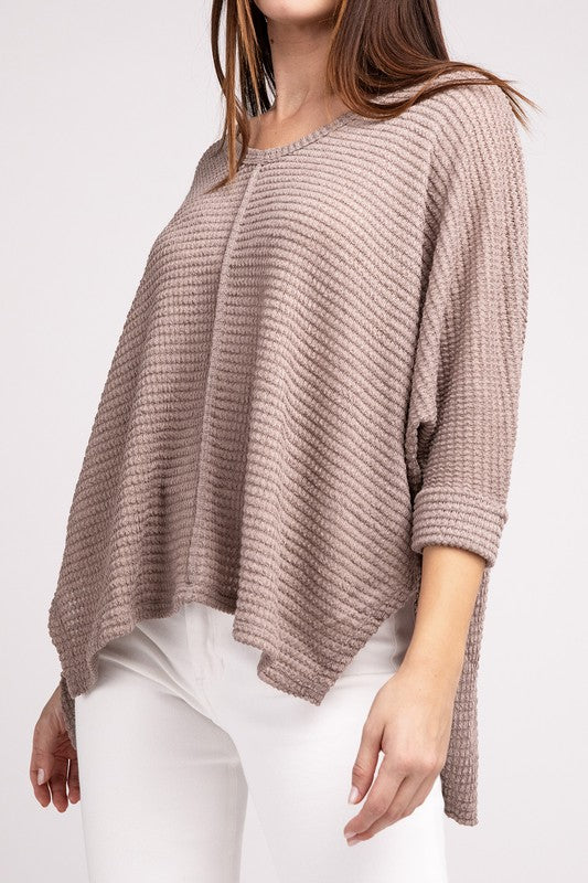 V-Neck Hi-Low Sweater