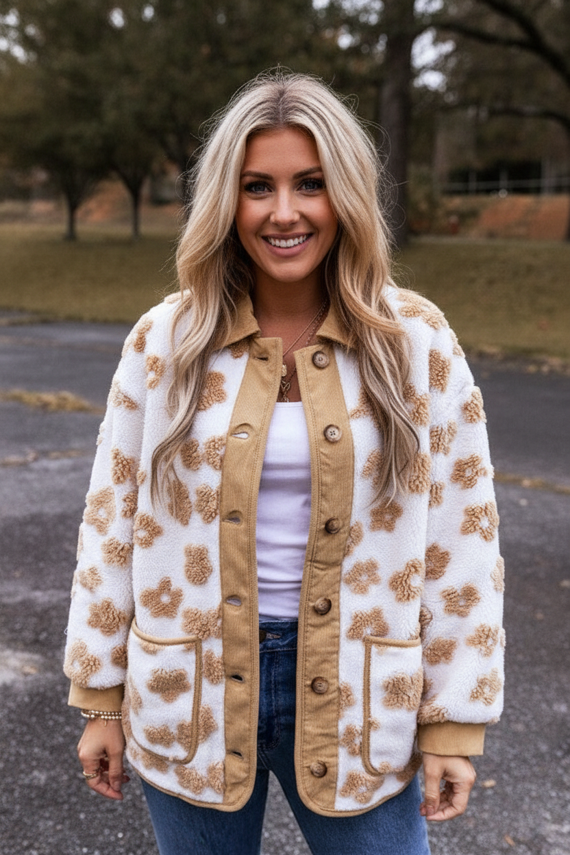 Floral Fleece Jacket