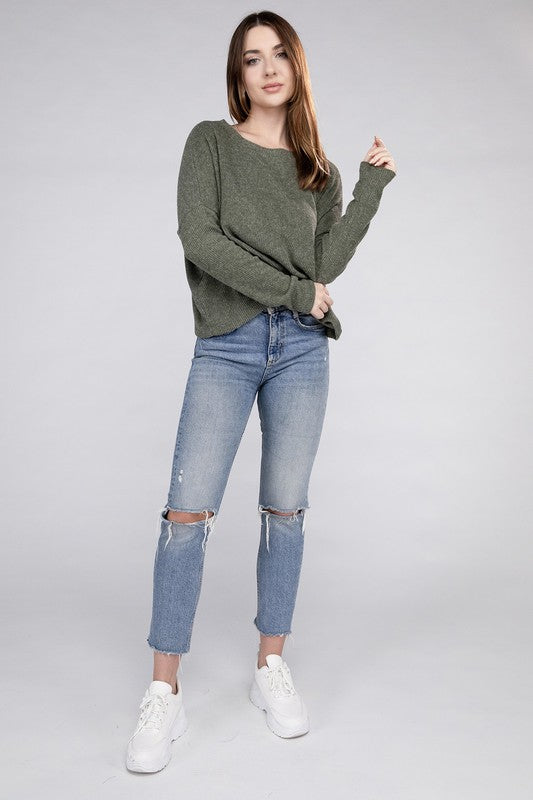 Ribbed Long Sleeve Sweater